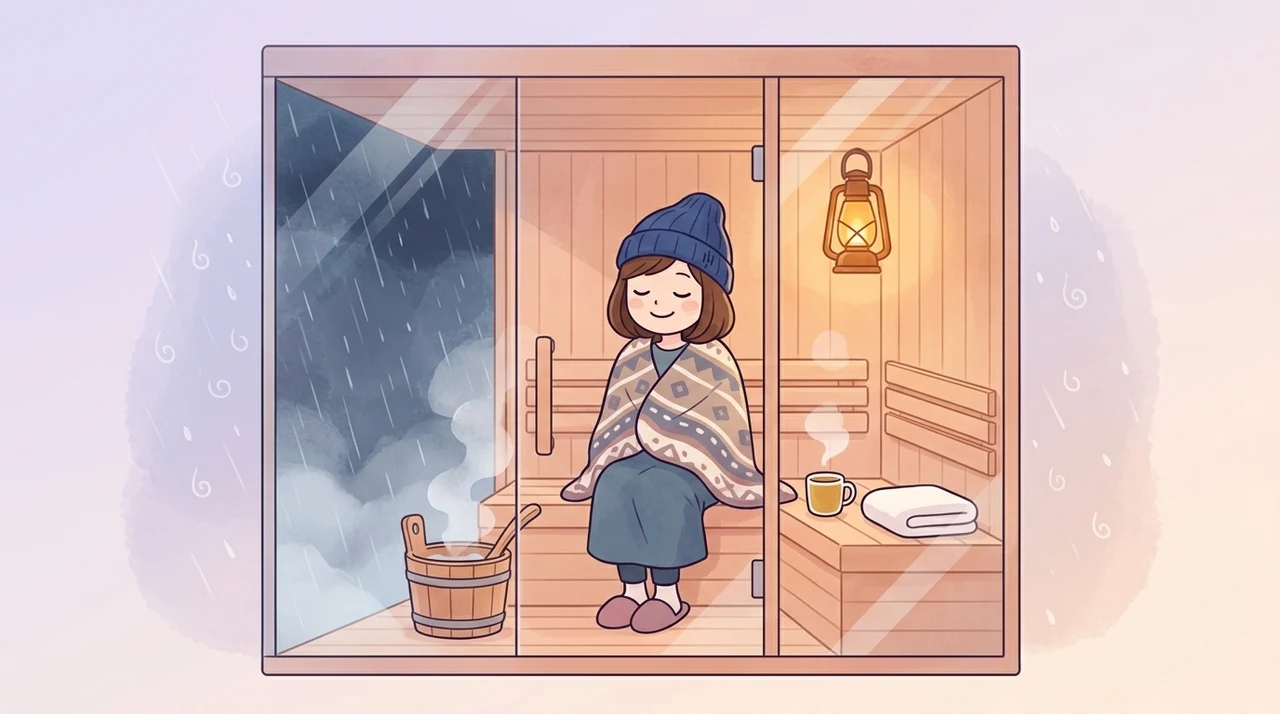 雨や冬でも快適なサウナの楽しみ方