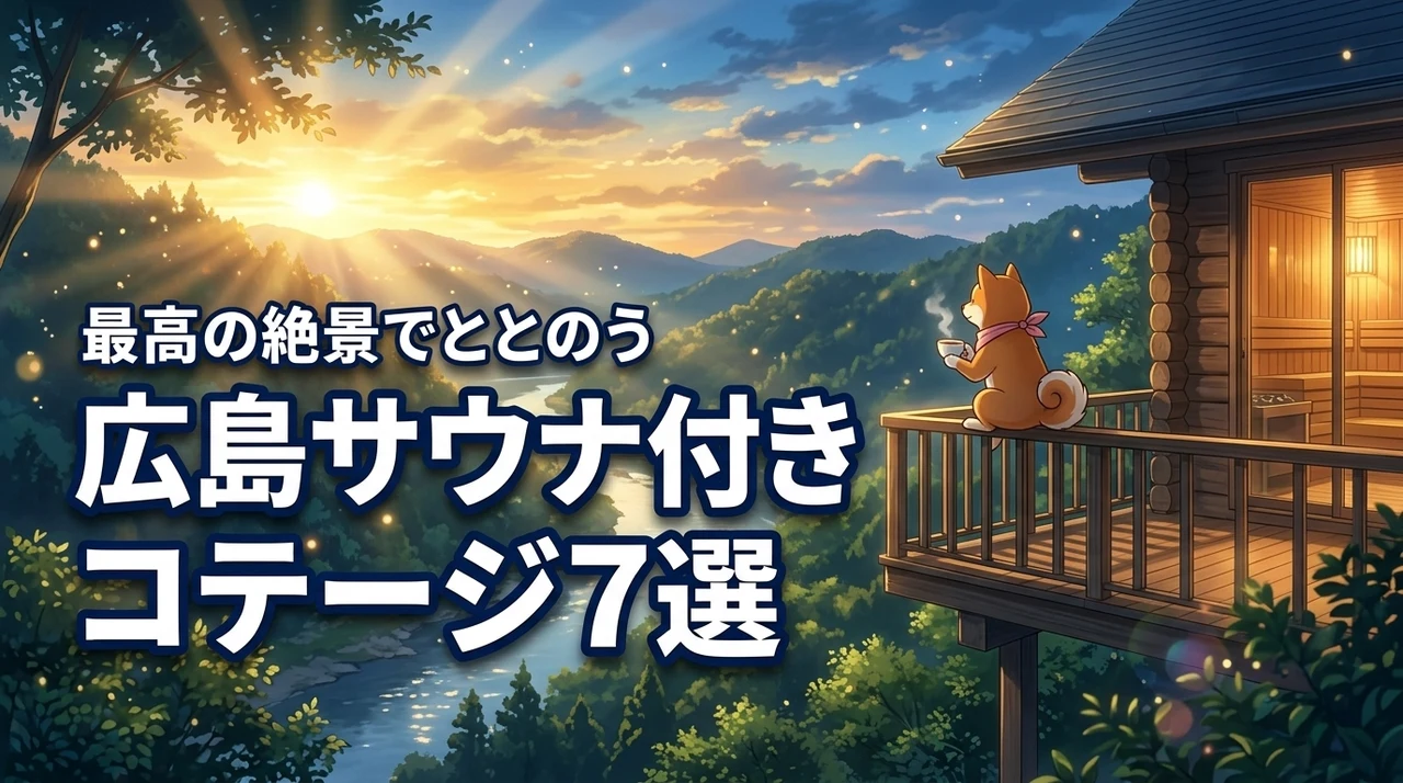 【広島エリア】サウナ付きコテージおすすめ7選！最高のロケーションで心身を癒そう
