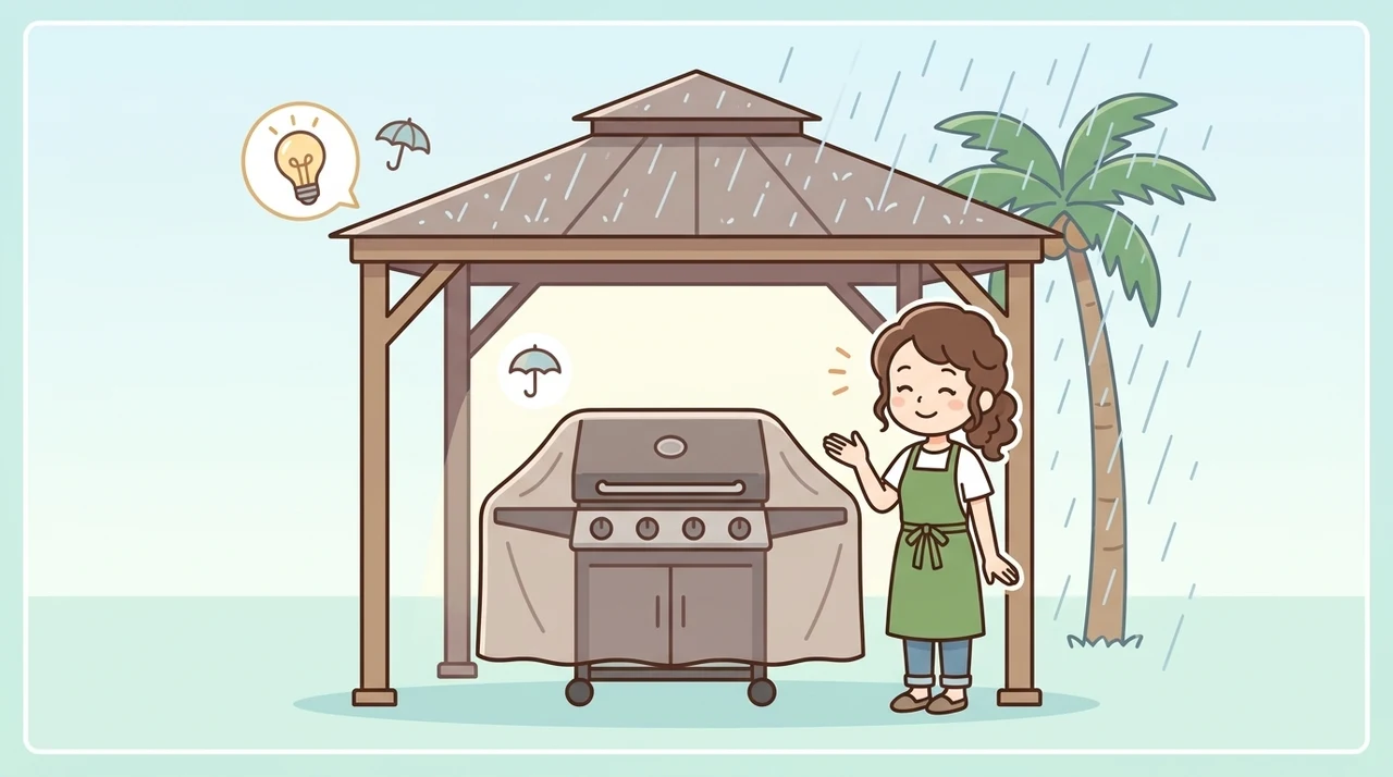 雨天時も安心なバーベキューの設備と対策