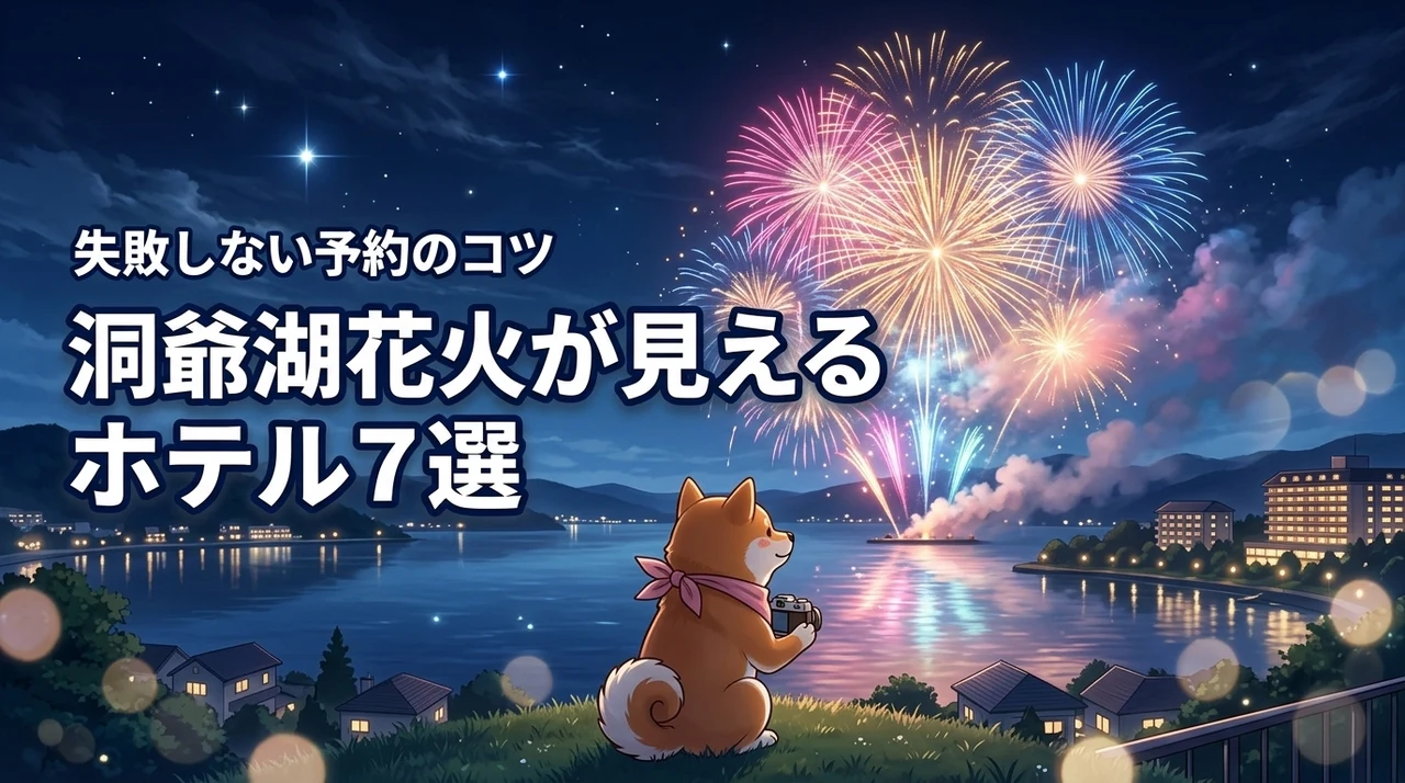 洞爺湖の花火はどのホテルから見る？おすすめの宿7選と失敗しない予約の注意点。