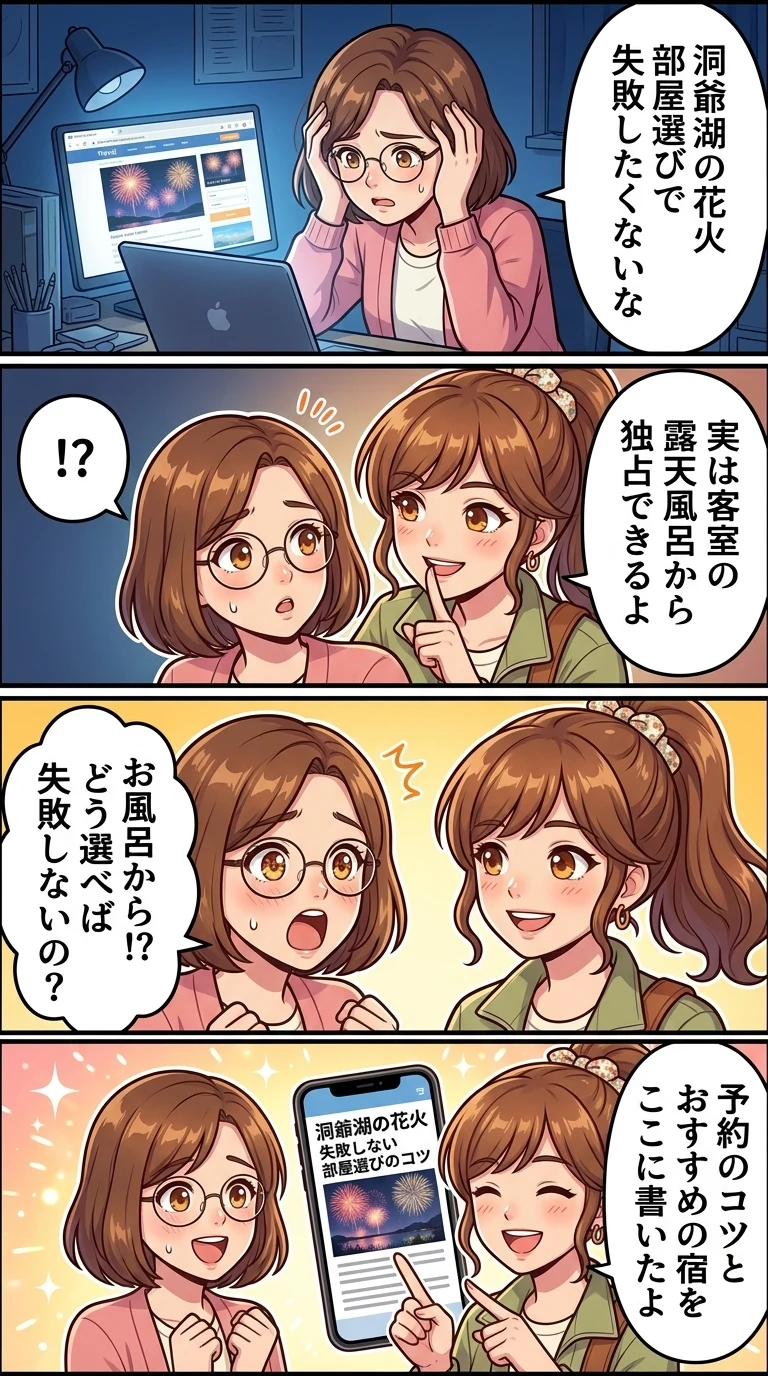 洞爺湖 花火 ホテル おすすめ