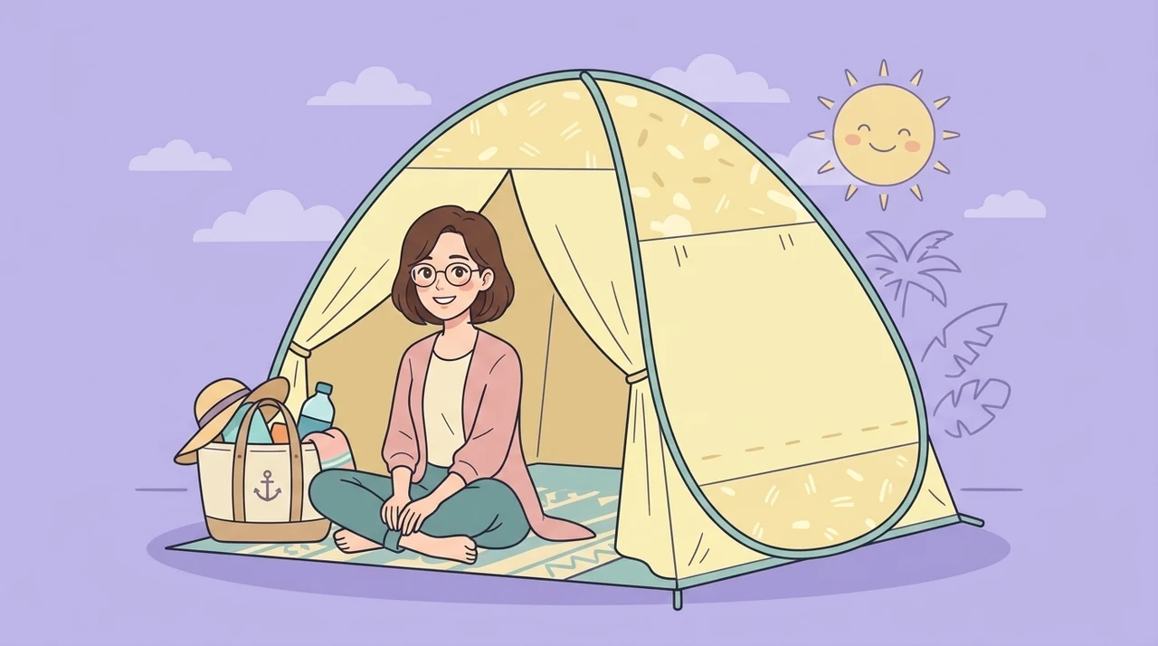 ワンオペの海やプールにワンタッチテントと持ち物が必要な理由