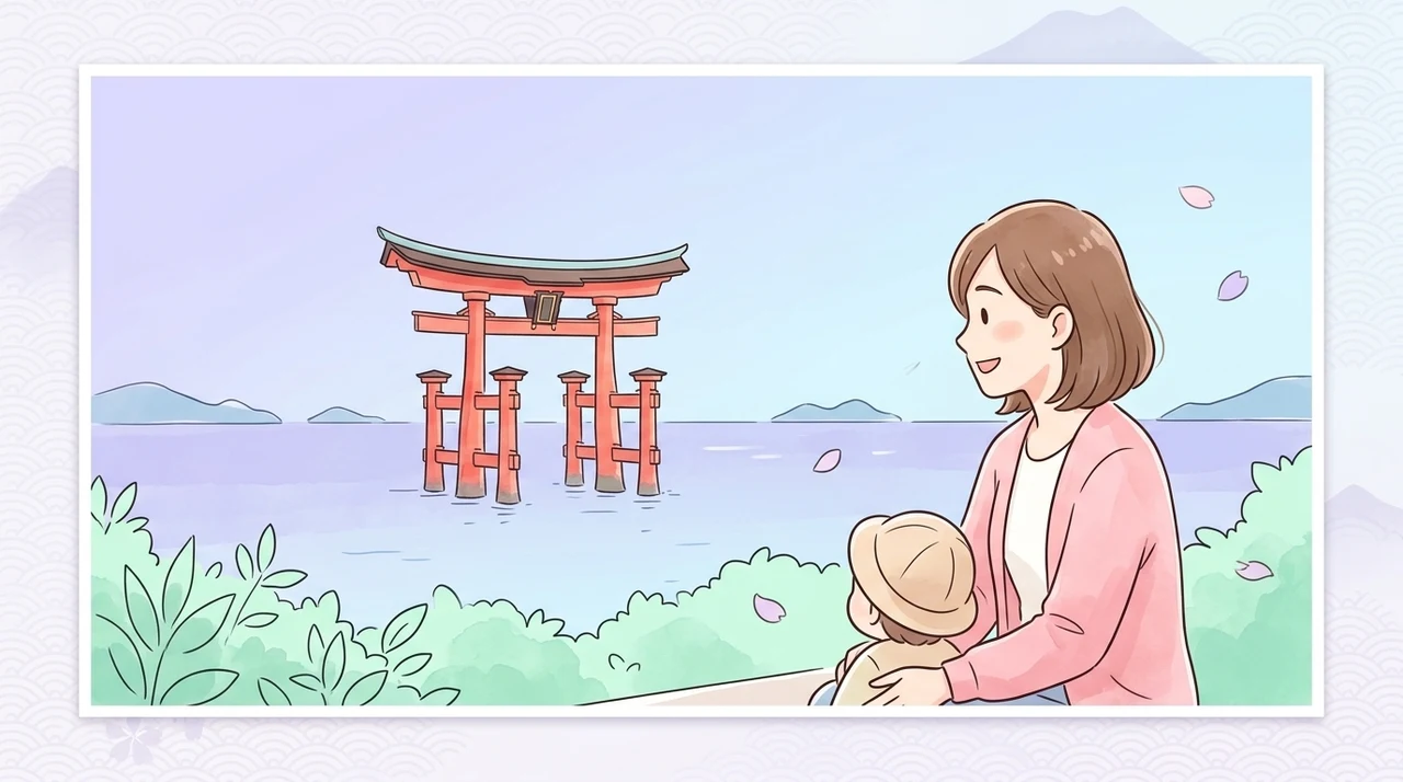 広島観光の子連れ1泊2日モデルコース