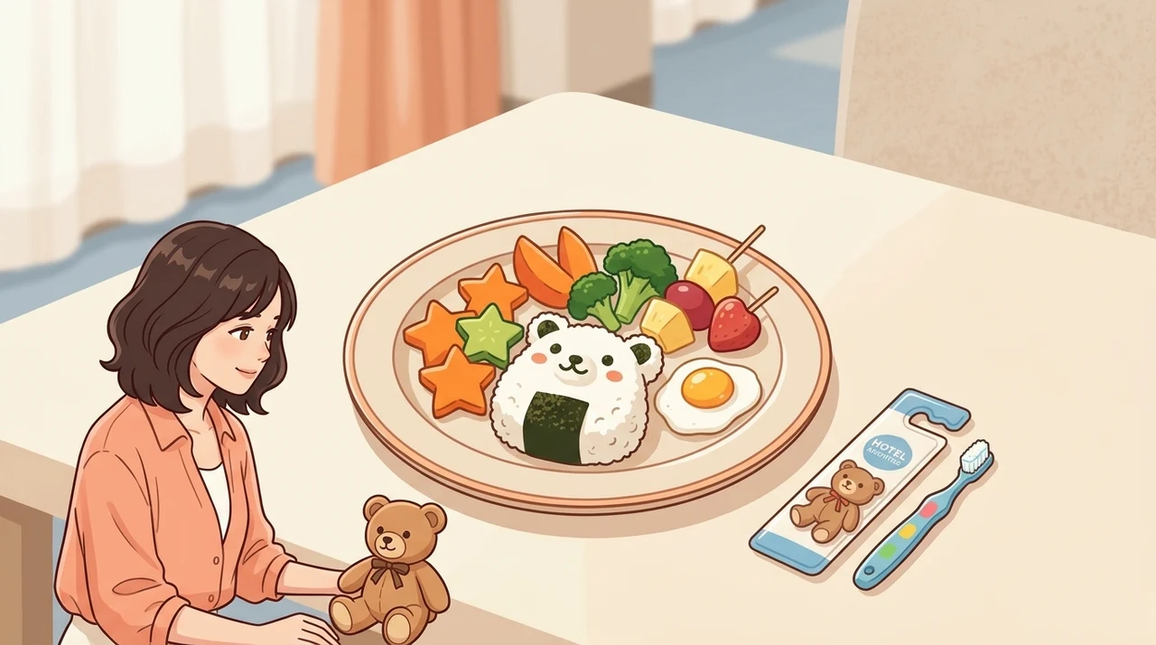 ホテル内の子供向け食事とアメニティの充実度を比較