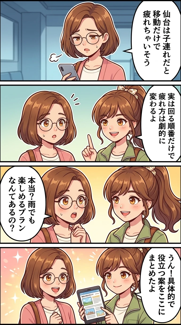 仙台 子連れ 観光 モデルコース 1日