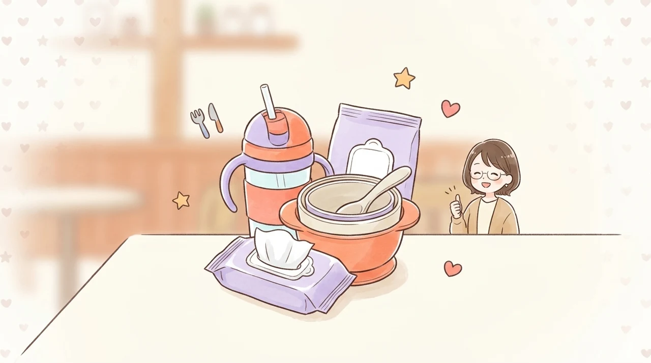 子連れ外食の強い味方！おすすめ持ち込みグッズ3選