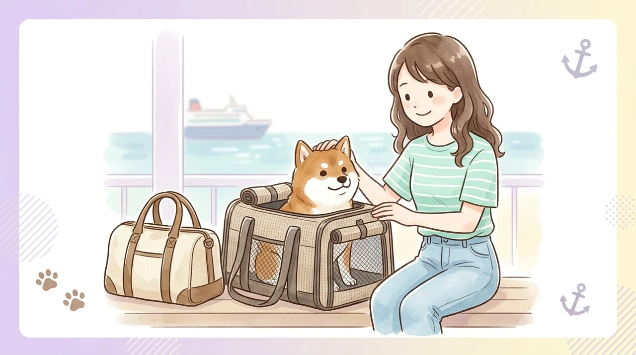 ペット同伴や大きな荷物の乗船ルール