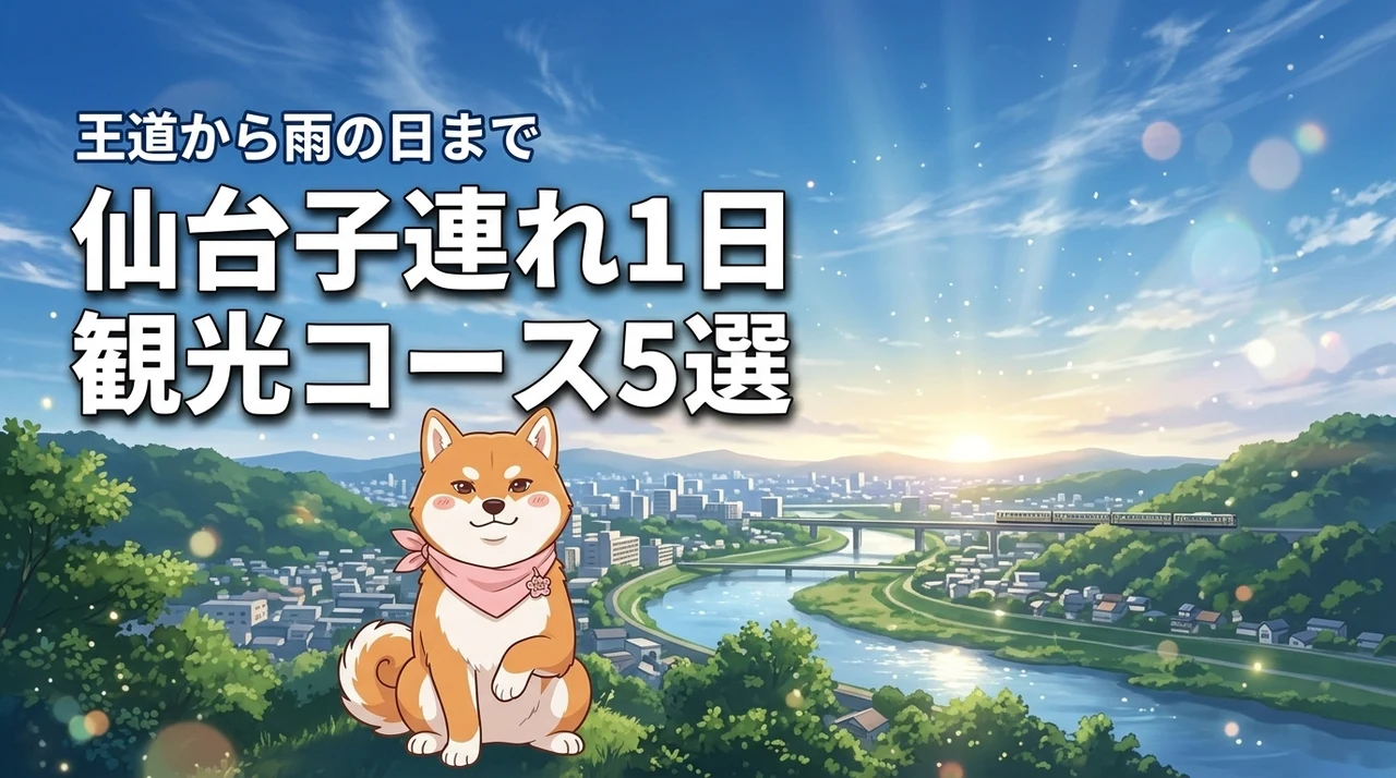 仙台で子連れ1日観光モデルコース5選！子どもが喜ぶ王道から雨の日まで徹底紹介