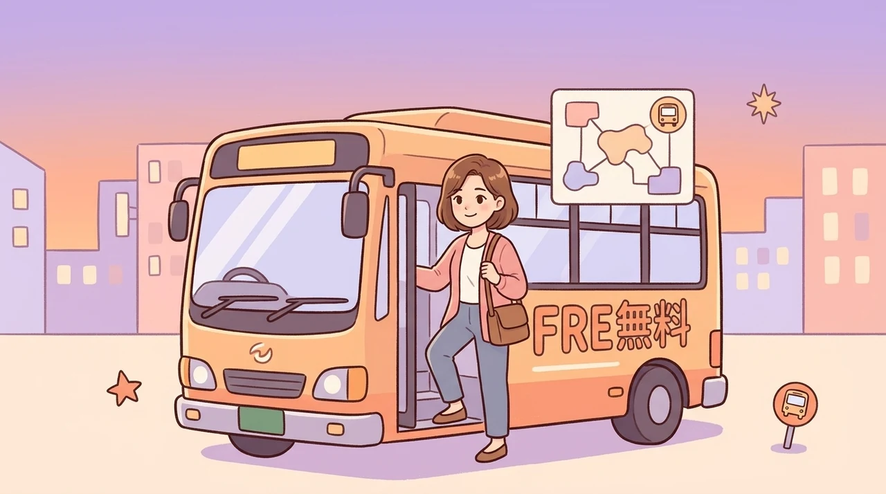 エリア間の効率的な移動と無料バス活用術