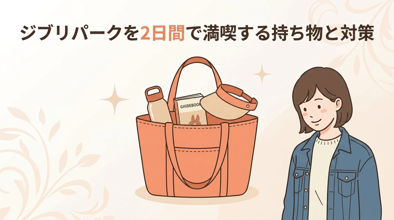 ジブリパークを2日間で満喫する持ち物と対策