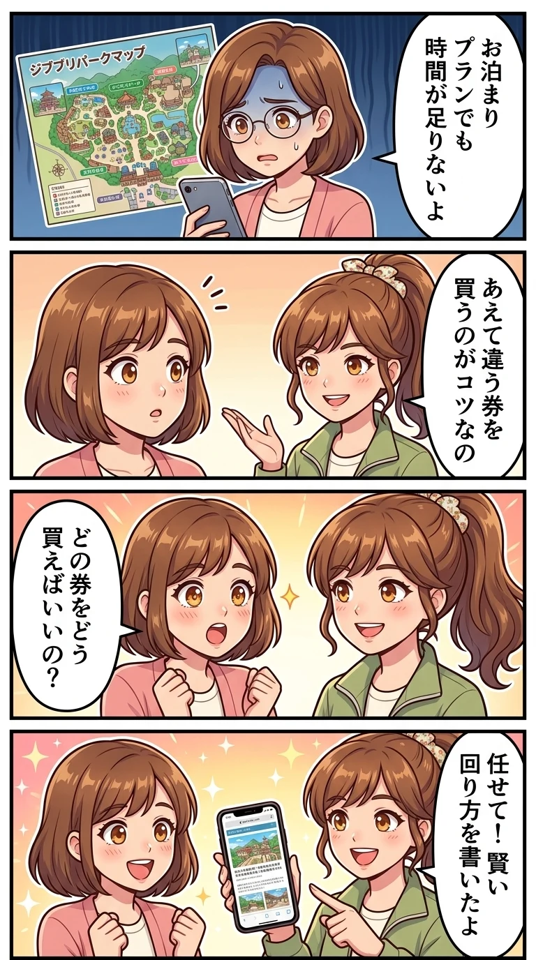 ジブリパーク 2日間 モデルコース