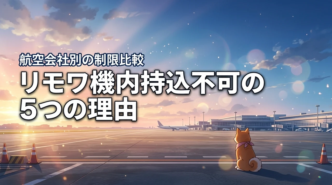 リモワ キャビンが機内持ち込みできない5つのケースと航空会社別の制限を徹底比較
