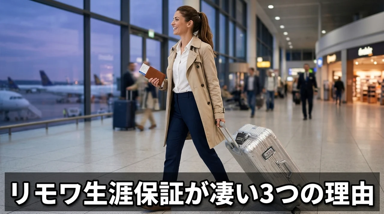 リモワの生涯保証で安心できる3つのメリット