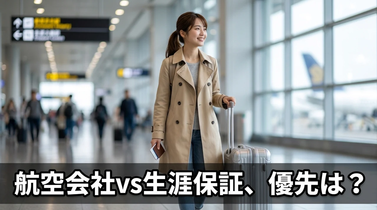 航空会社の破損補償と生涯保証の優先関係