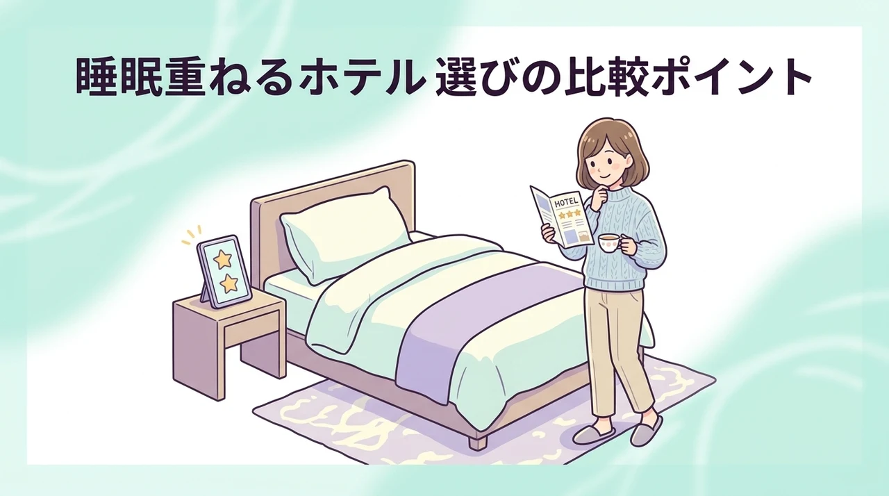 睡眠に特化したホテルを選ぶ際の比較ポイント