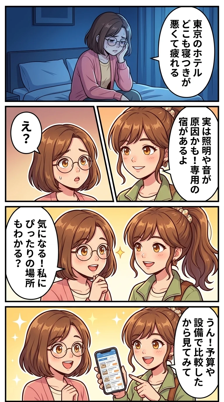 睡眠に特化したホテル 東京