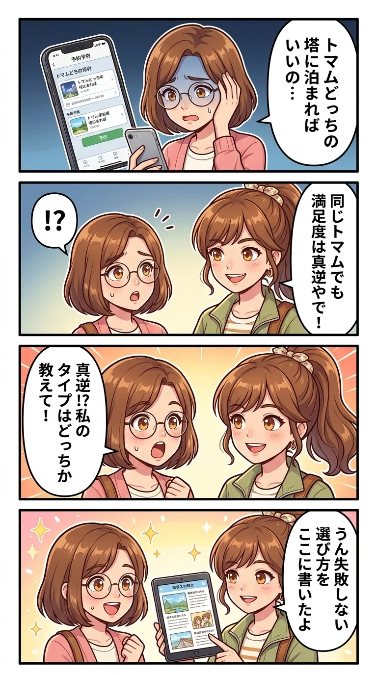 リゾナーレトマム トマムザタワー 違い