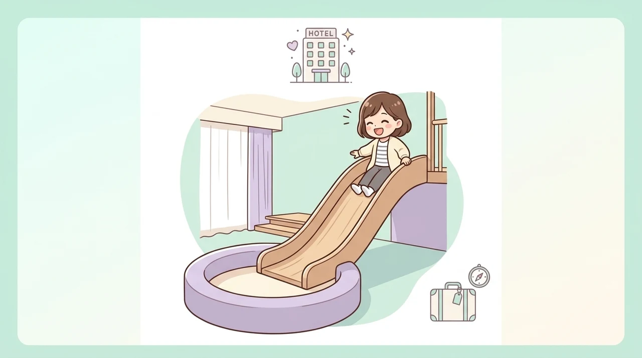 子連れ旅行で部屋に滑り台があるホテルに泊まる5つのメリット