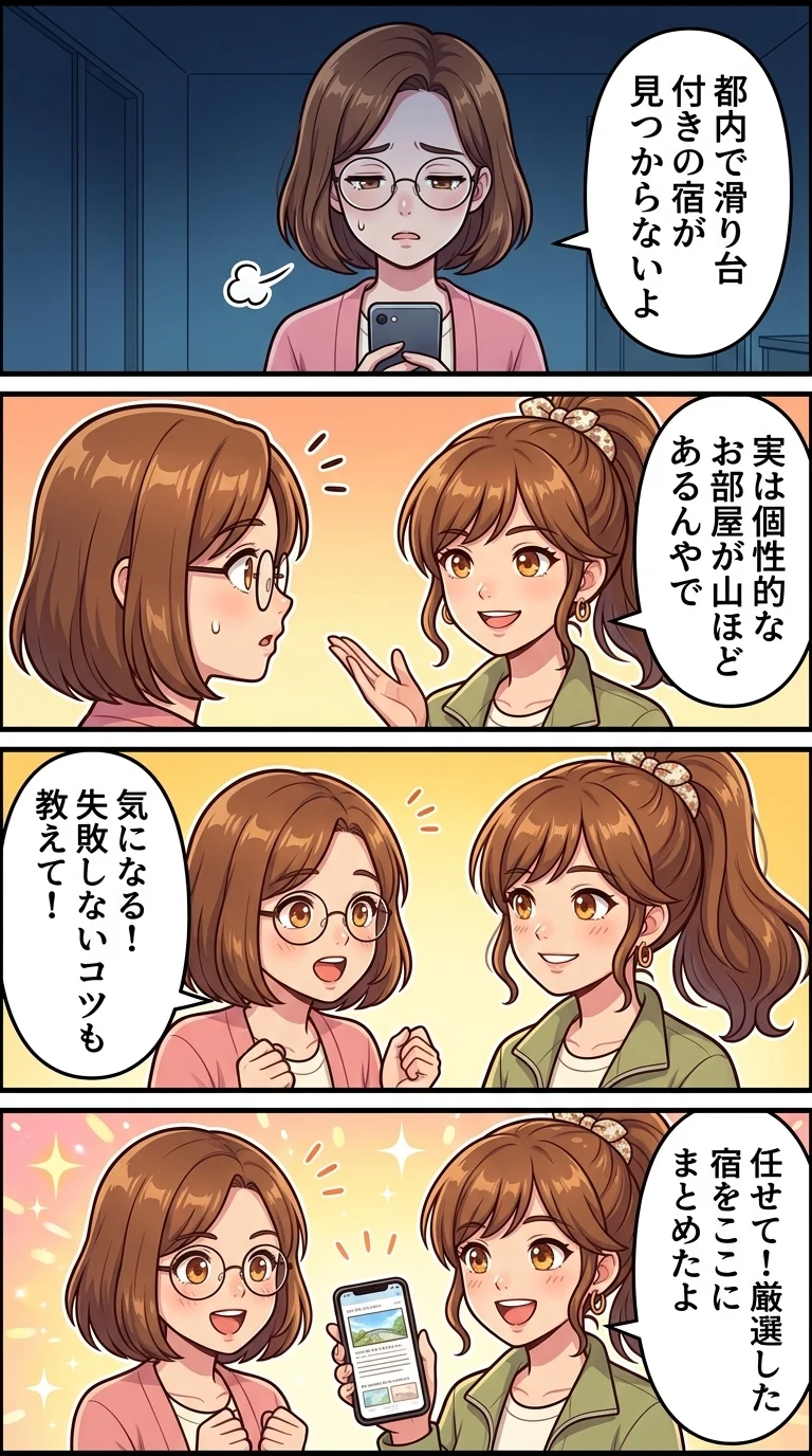 部屋に滑り台があるホテル 東京