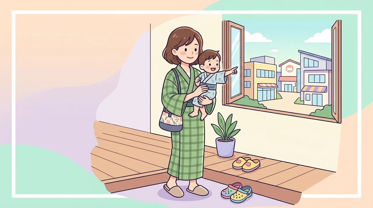 館内着のまま移動できる範囲と子連れに便利な周辺施設