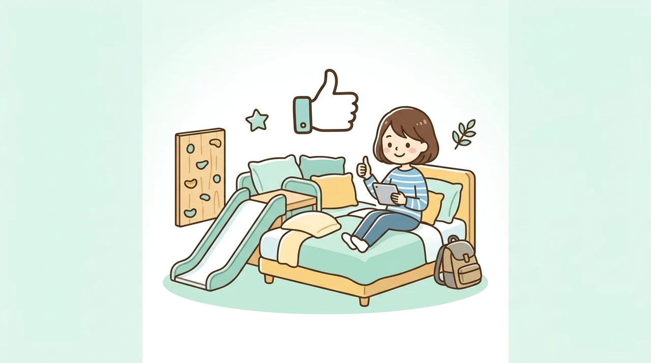 部屋がアスレチックホテルの良い口コミ