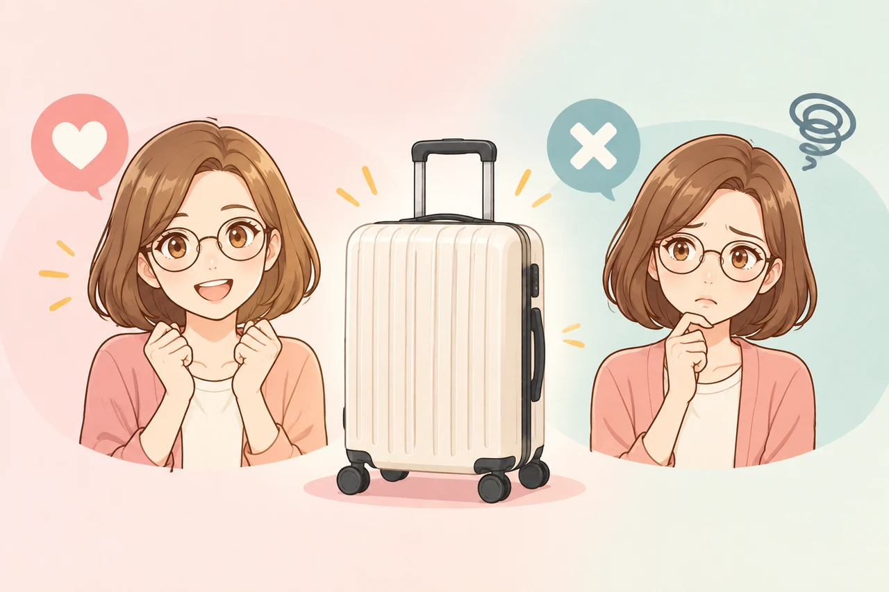 tanobiスーツケースがおすすめな人・おすすめしない人