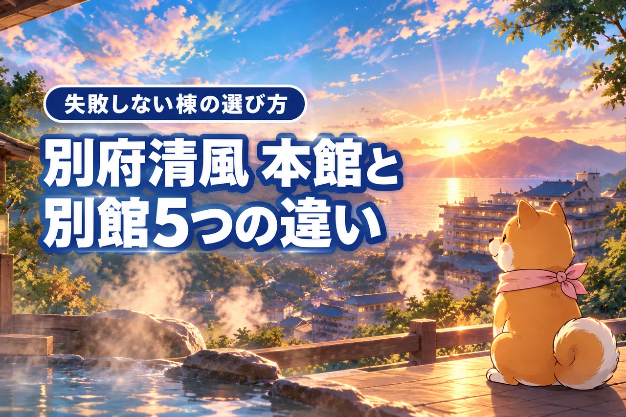 別府清風の本館と別館の違いを5つの比較で徹底解説！自分に合う棟の選び方