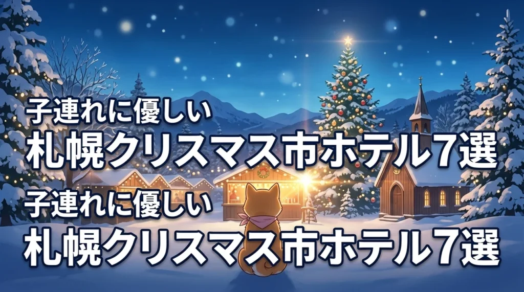 札幌ミュンヘンクリスマス市の周辺ホテルで子連れに優しい7選（記事のアイキャッチ画像）